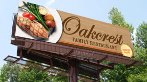 Oakcrest Billboard Ad