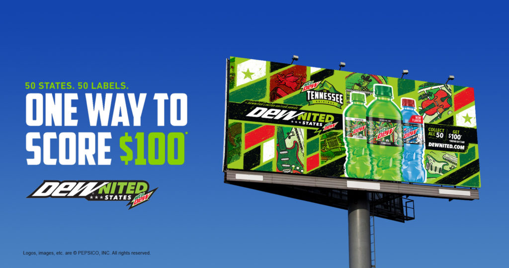 Mountain Dew OOH Campaign