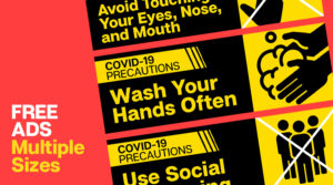Free Covid-19 Precaution Billboard Ads