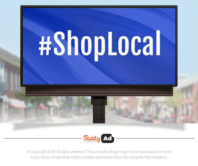 Billboard Design - Template - Shop Local