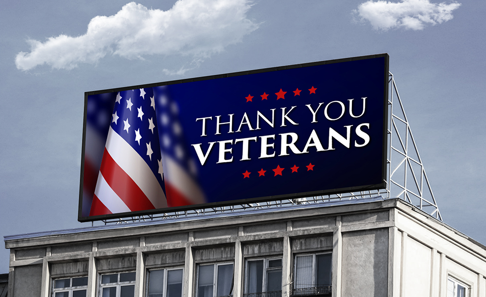 Free Veterans Day Billboard