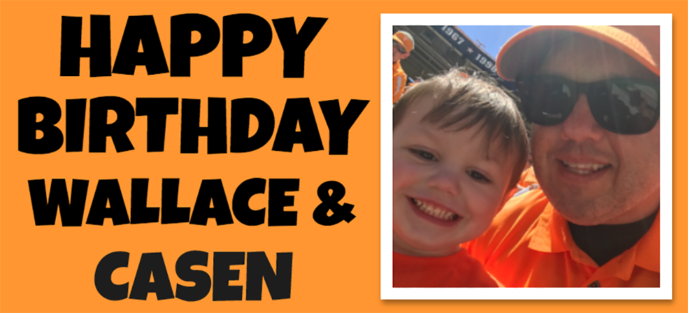 Birthday Wallace & Casen PSA Public Billboard Message