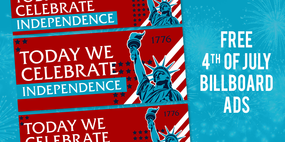 Free 4th of July Billboard Ads