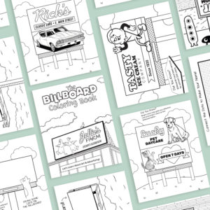 Billboard Coloring Book Page