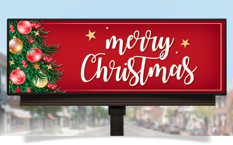 Christmas Billboard Ad