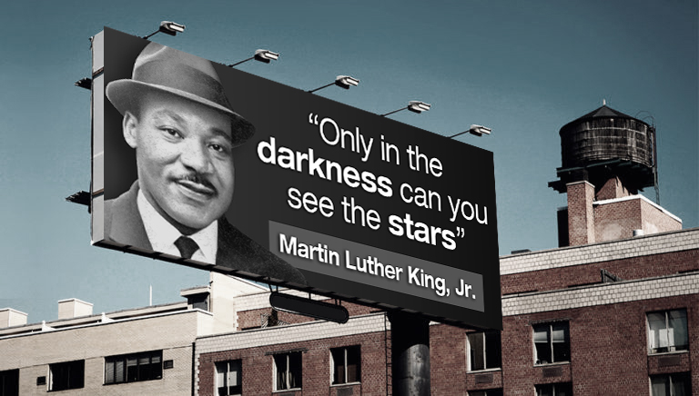 Martin Luther King Jr Billboard Ad