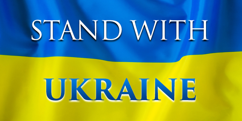Stand with Ukraine Billboard Ad - 800