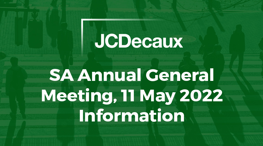 JCDecaux Meeting Information