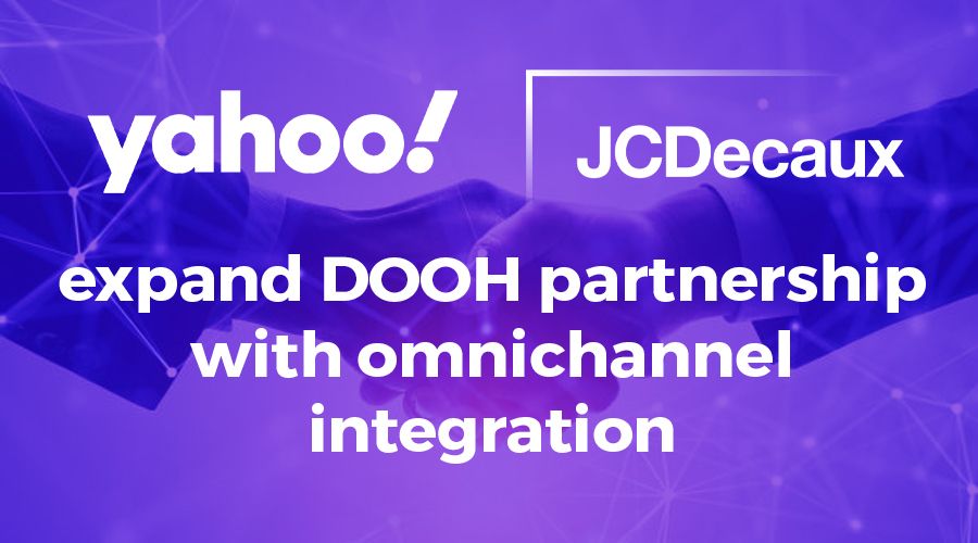 Yahoo JCDecaux Partnership OmniChannel DOOH