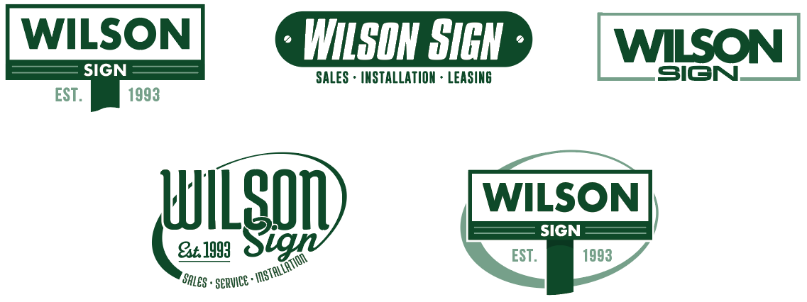 Wilson Sign Logo Variations