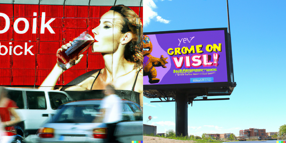 ai generated billboard ad design