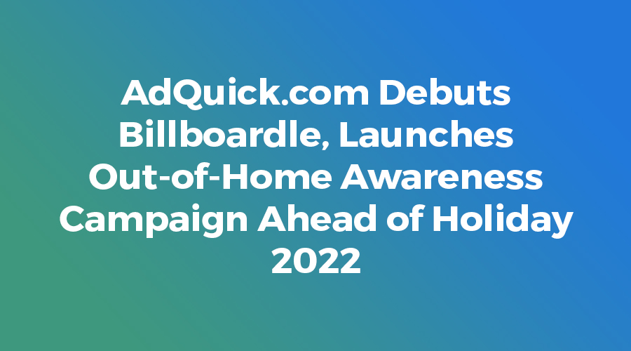 AdQuick Billboardle