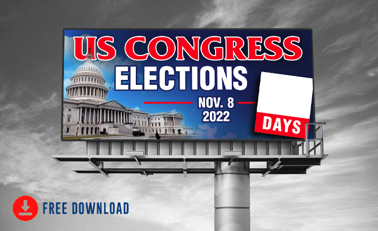 US Congress Electoins Billboard Ad Vote