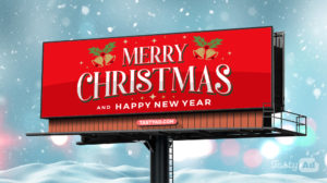 Free Christmas New Year Billboard Ads
