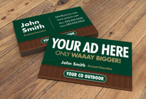 Billboard Shaped Business Card Mockup