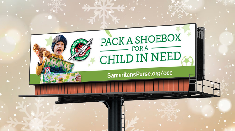 Operation Christmas Child Billboards 2023