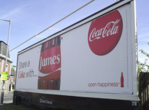 Share a coke billboard - storytelling in OOH