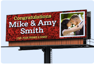 Billboard as Wedding Gift