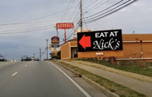 Why its Great - Nicks Restaurant Billboard