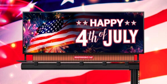 4th of July Independence Day Billboard Ads