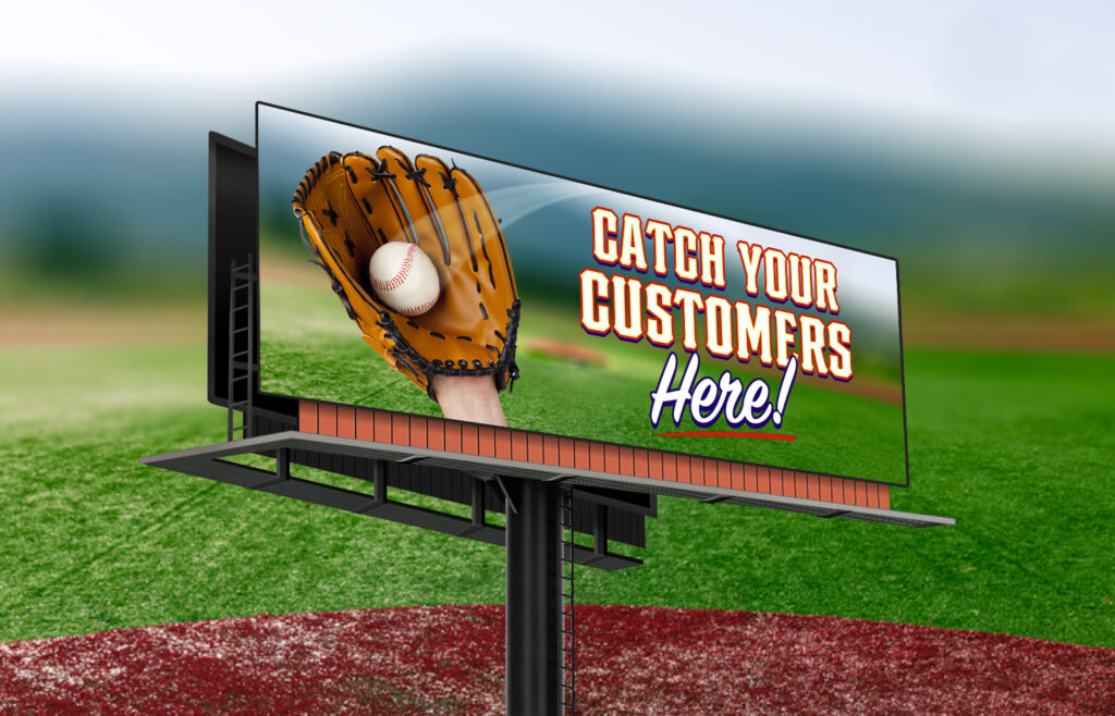 Baseball Promo Billboard Ad