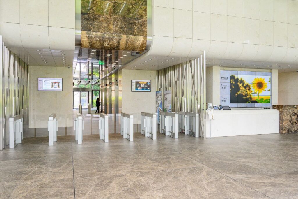 Philips video wall Entrance and Reception
