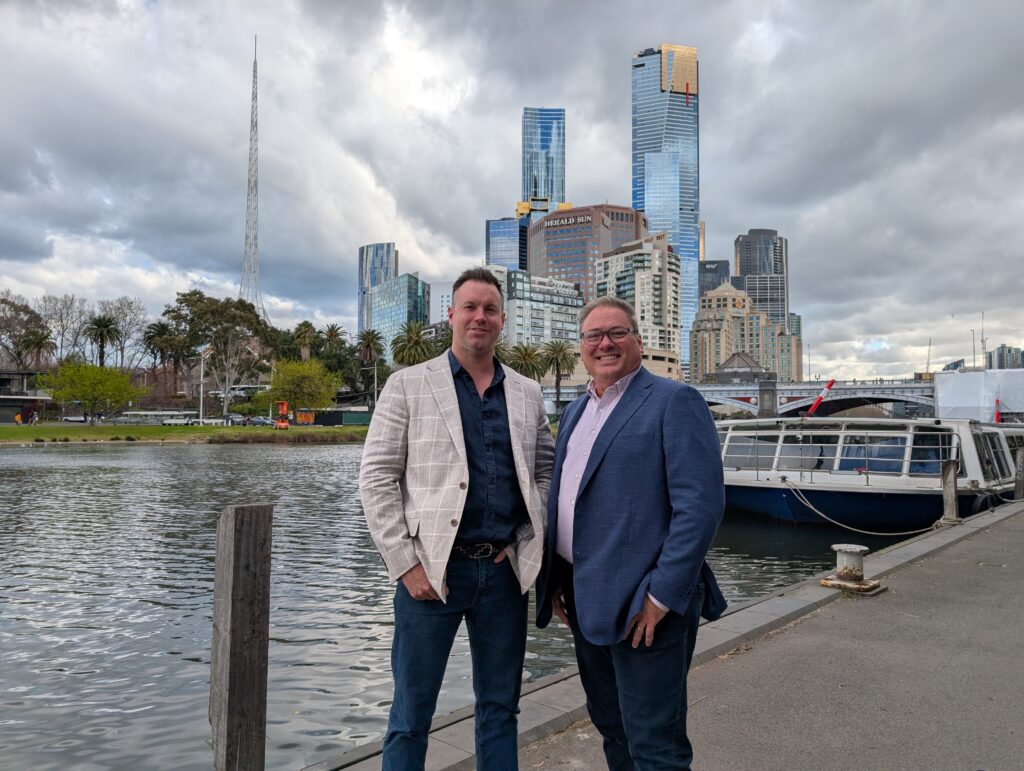Jonathon Kouvelis (L) and Noel Cook (R)
