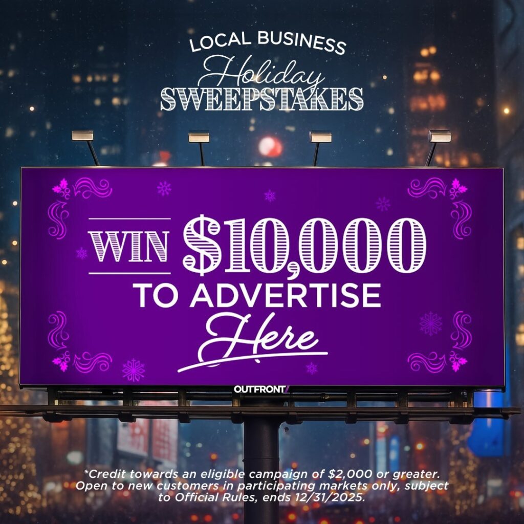 OUTFRONT Announces Local Business Sweepstakes